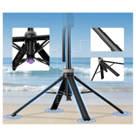 Ulanzi TT23 - inteligentny mini statyw i selfie stick do smartfona / do kamer sportowych - przykład użycia